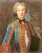 Louis de Silvestre Anna Orzelska in riding habit. France oil painting artist
